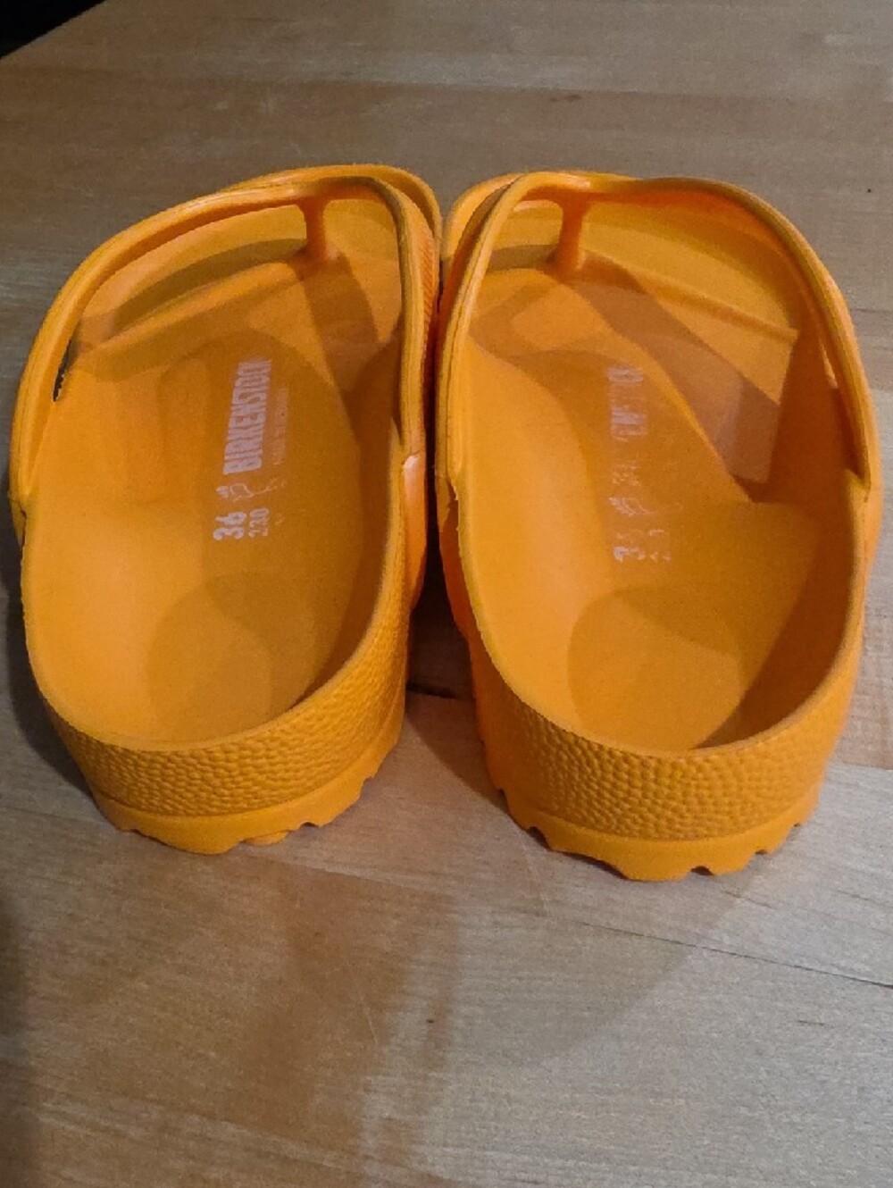 BIRKENSTOCK Arizona Eva Womens Sandels Yellow Orange Size 36 5.5 - Picture 3 of 5
